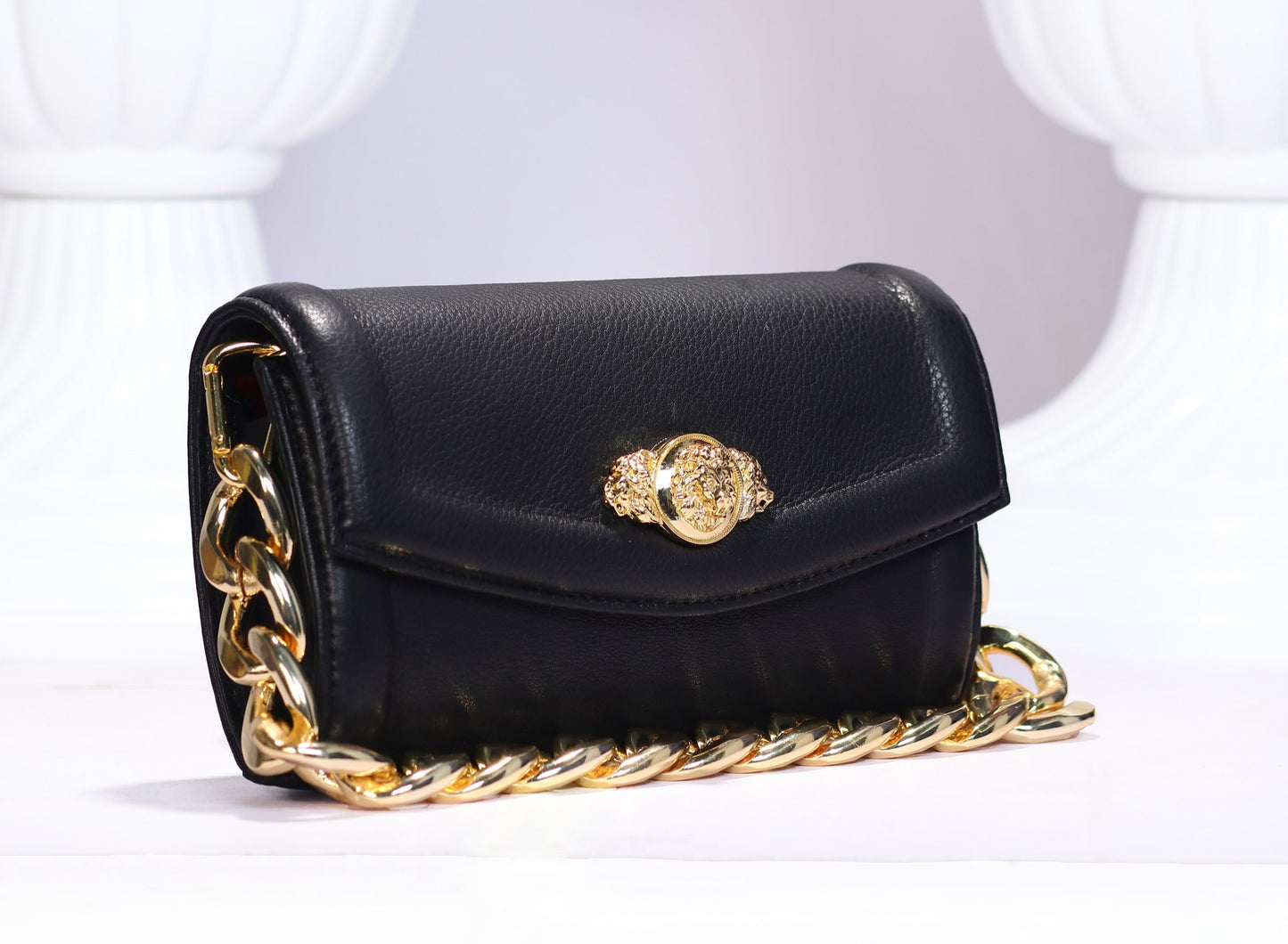 Striking Black Metal Worked Pam Crain Disco Bag