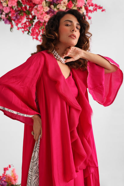 Ruffle Jacket Set