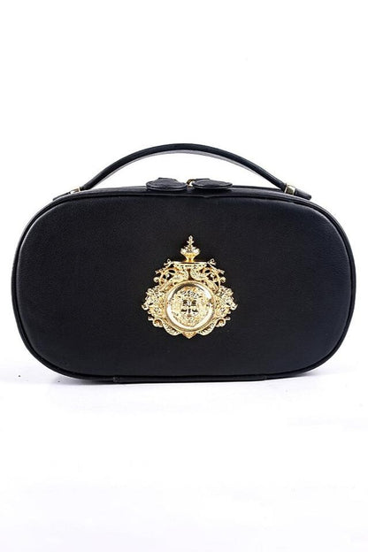 Black Embellished Ashoka Bag - Golden Muslin